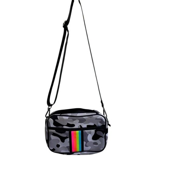 Haute Shore Crossbody Bag Camo with Rainbow Stripe - Picture 4 of 12